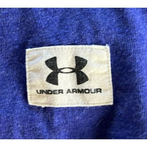 UNDER ARMOUR Blue Athletic Short Sleeve Shirt Top "Make History" Woman’s Medium - Picture 5 of 6